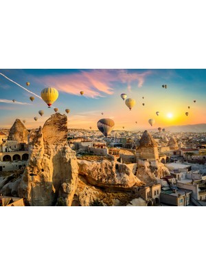 Aden Dijital Nevşehir Kapodokya Manzara Kanvas Tablo