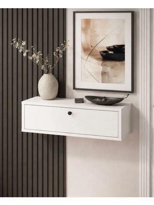 %100 Mdf Duvara Monte Dresuar 2 Bölmeli 60 Cm-Beyaz