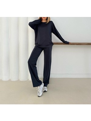 Suya U&S Wear Modal Kumaş Pantolon ve Sweatshirt Takım