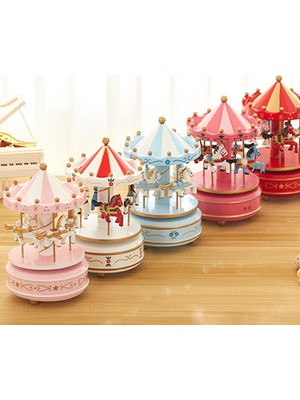 Practika Atlı Karınca Müzik Kutusu El Yapımı Nostaljik Dekorasyon Hediye Farklı Renkler