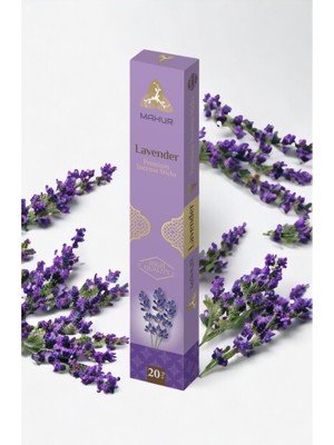 Abnturk Lavanta Kokulu Çubuk Tütsü, Yerli Üretim, 1 Kutu - 20 Çubuk