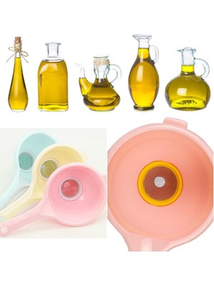 Practika Sıvı Süzgeci Huni Şeklinde Plastik Mutfak Aracı Ilık Filtreleme