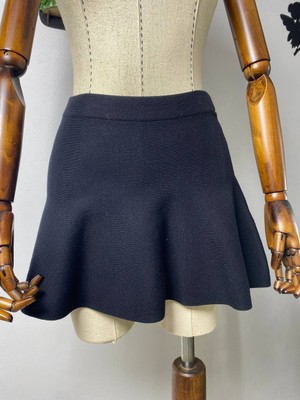 ANS Volanlı Triko Mini Etek