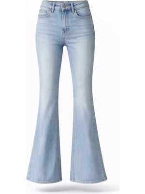 5in1Canpolat Açık Mavi Full Likra Toparlayan Flare Jean 7578