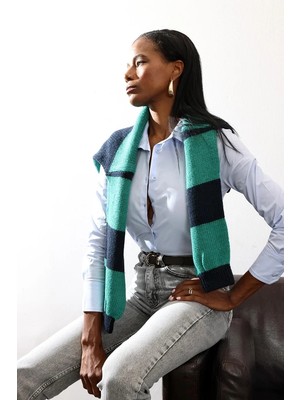 5in1Canpolat Mavi Pens Detaylı Slim Fit Gömlek 018