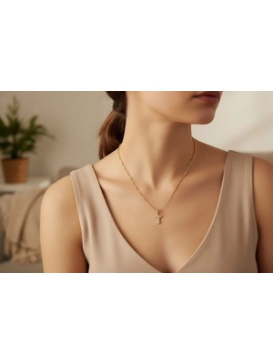 Xuping Jewelry Stil Incisi/xupıng Jewelry T Taşlı Harf Kolye