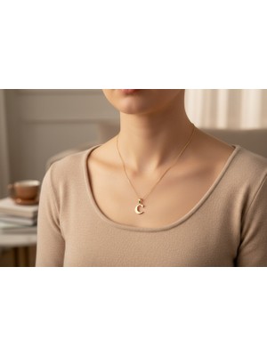 Xuping Jewelry Stil Incisi/xupıng Jewelry C Harfi Taşşız