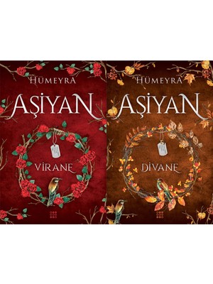 Dokuz Yayınları Aşiyan 1 Virane Karton Kapak ve Aşiyan 2 Divane Karton Kapak (Hümeyra) 2'li Set
