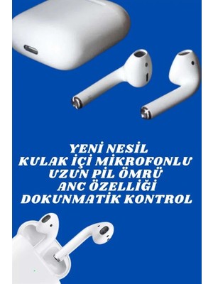 Melike Bakar Boutique 2.nesil Yeni Model Tws Bluetooth Kulaklık Dokunmatik Kontrol Yüksek Ses Kaliteli