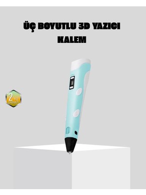 Melike Bakar Boutique 3D Kalem Ergonomik ve 1.75 mm Filament Destekli Fdm Yazıcı Kalemi