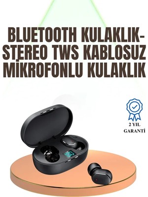 Melike Bakar Boutique Kablosuz Kulak Içi Bluetooth Kulaklık Stereo Dokunmatik Kontrollü Kulaklık