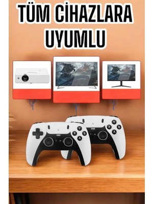 Melike Bakar Boutique Joystick Çift Kollu Oyun Kolu Retro Oyun Yüksek Çözünürlüklü 3D Game