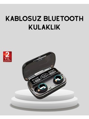 Melike Bakar Boutique Bluetooth 5.1 M10 Tws Kulaklık Ergonomik Tasarım Yüksek Ses Kaliteli