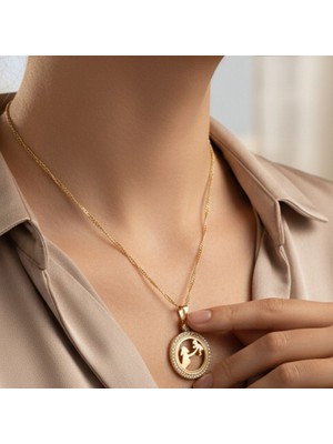 Xupıng Jewelry 14 Ayar Altın Kaplama,anne Çocuk Kolye