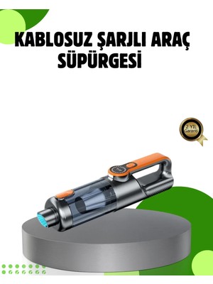 Melike Bakar Boutique Şarjlı Kablosuz El Süpürgesi Yüksek Emiş Güçlü ve Çok Başlıklı