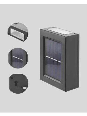 Melike Bakar Boutique Güneş Enerjili 6 LED Solar Lamba – Fotoselli, Su Geçirmez ve Çevre Dostu Bahçe Işığı