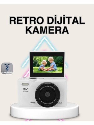 Melike Bakar Boutique 5k Dijital Kamera Otofokus Wifi Aktarım ve 18X Dijital Zoom