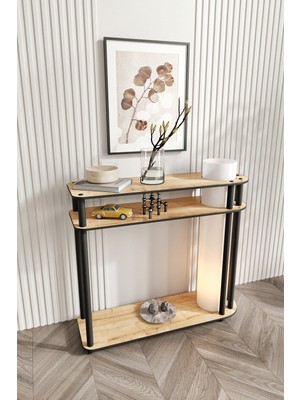 Feyza Design Ekru Dresuar Lambader Safir Meşe - 83X90 cm