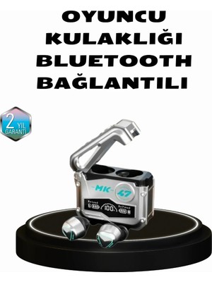 Melike Bakar Boutique Kablosuz Spor Kulaklık – Düşük Gecikmeli Oyun Modu, Powerbank Şarj Kutusu