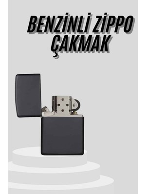 Melike Bakar Boutique Çakmak Parlak Siyah Doldurulabilir Hedyelik Eşya