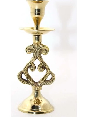 Skygo Tekli Pirinç Şamdan