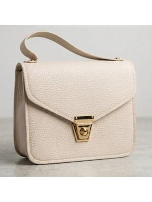 URZ Krem Rengi Kutu El Çantası