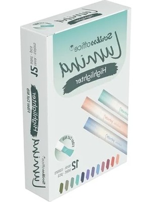 Esranın Dünyası Fosforlu Kalem Seti, 12 Adet Lotus Renk