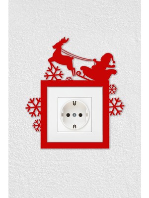 To Design Lab Yılbaşı Temalı Dekoratif Priz Anahtar Çerçevesi