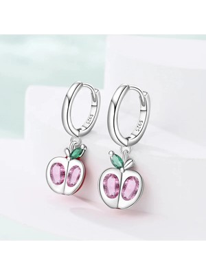 Mam Elma Gümüş Küpe