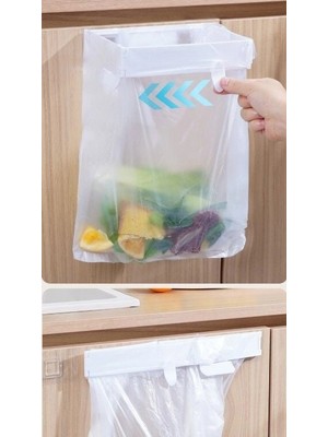 Popüler Sepet Kendinden Yapışkanlı Katlanabilir Çöp Poşeti Tutucu Aparat