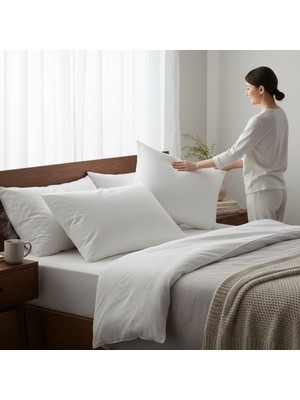 Comfort Craft 1000GR Boncuk Silikon Yastık - 50X70 cm Dolgun Uyku Yastığı