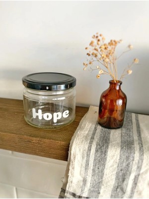 Atölye Merdiven Hope Dekoratif Cam Kavanoz 300 ml