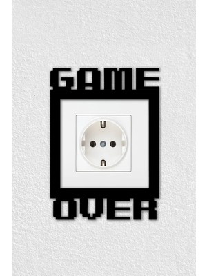 To Design Lab Game Over - Gamer Oyuncu Temalı Dekoratif Priz Anahtar Çerçevesi