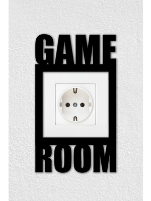 To Design Lab Game Room - Gamer Oyuncu Temalı Dekoratif Priz Anahtar Çerçevesi
