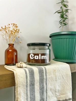 Atölye Merdiven Calm Dekoratif Cam Kavanoz Seti 300 ml