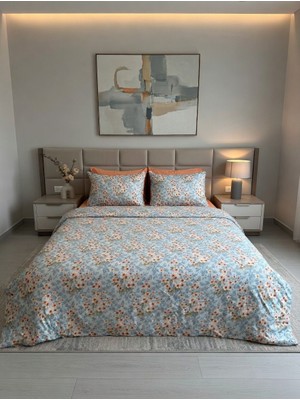 Tekstil Vagonu Çift Kişilik Çarşafı Lastikli Nevresim Takımı | 4 Adet Yastık Kılıfı | 6 Parça