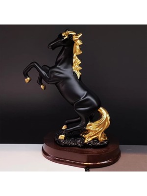 Skygo Dekoratif Şaha Kalkan At Biblo Siyah