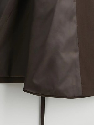 LC Waikiki Kahverengi Kruvaze Yaka Kadın Blazer Ceket