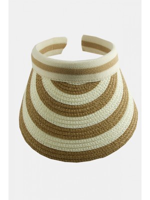 Marsilyan Kasketli Hasır Plaj Şapkası