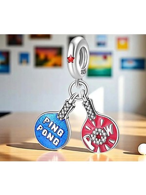 Mam Tenis Raket Gümüş Charm