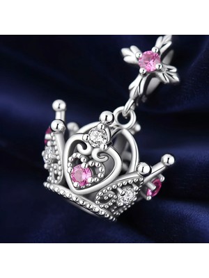 Mam Queen Taç Gümüş Charm