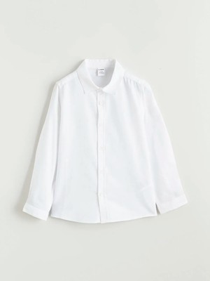 Lc Waikiki Beyaz Erkek Çocuk Gabardin Gömlek