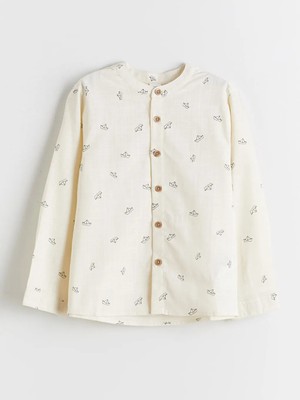 Lc Waikiki Ekru Hakim Yaka Erkek Çocuk Poplin Gömlek