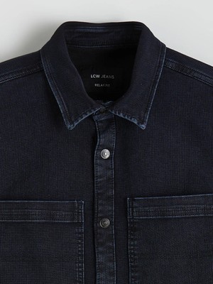 Lc Waikiki Indigo Rahat Kalıp Erkek Jean Gömlek