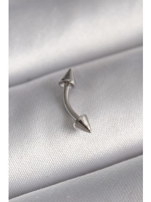 316L Çelik Gümüş Renk Çivi Model Piercing