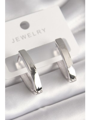 Pirinç Gümüş Renk Kadın Küpe