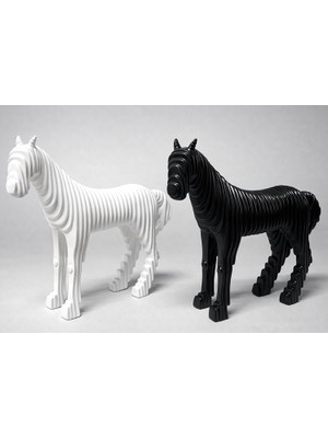 28X27 cm Özel Tasarım Polyester At Figürü