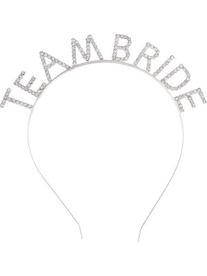 Gümüş Kaplama Kristal Taşlı Team Bride Taç