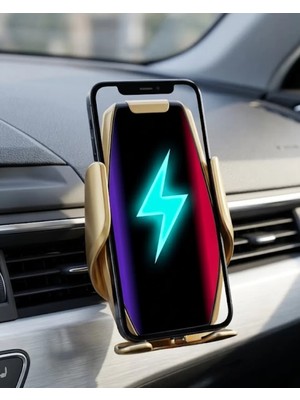 Store Mania Ieg™ Araç Havalandırma Telefon Tutucu Kablosuz Şarj Destekli Akıllı Sensörlü