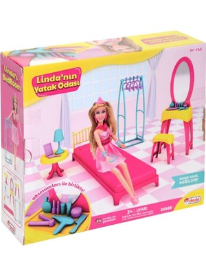 03669 Linda'nın Yatak Odası Oyun Seti -Dede